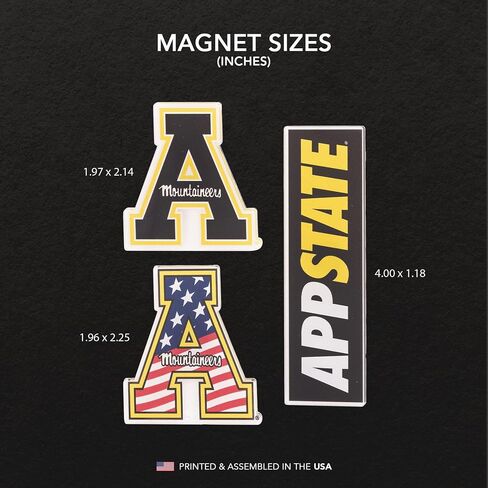 Desert Cactus Appalachian State University Acrylic Magnet 3 Pack ASU Mountaineers Decorative Design Officially Licensed (Magnet Set A) in Kuwait