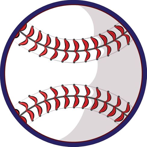 Car Magnets and Decals Sports, Baseball, Locker Room Decoration, Magnet for Fridge, Stocking Stuffer for Boys, Athletes, Party Favor, 5 3/4 Inches in Kuwait