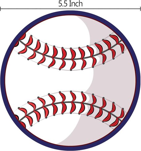 Car Magnets and Decals Sports, Baseball, Locker Room Decoration, Magnet for Fridge, Stocking Stuffer for Boys, Athletes, Party Favor, 5 3/4 Inches in Kuwait