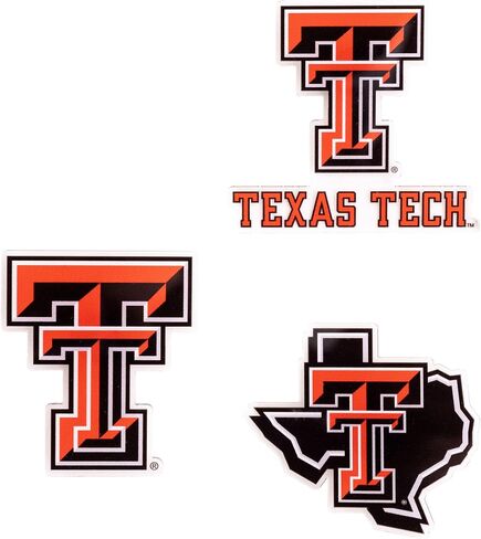 Desert Cactus Texas Tech University Acrylic Magnet 3 Pack TTU Red Raiders Decorative Design Officially Licensed (Magnet Set A) in Kuwait