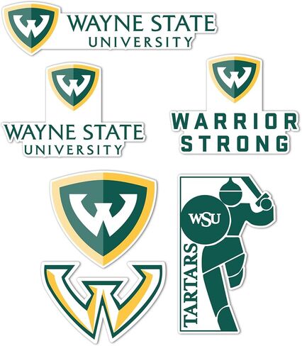 ملصق جامعة ولاية صبار الصحراء واين ستيت WSU Warriorsr شارات الفينيل زجاجة مياه للكمبيوتر المحمول ورقة قصاصات السيارة T2 (النوع 2-2) in Kuwait