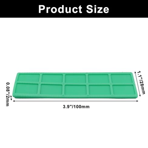 Plastic Flat Shims 20PCS - 1/16"(2mm) Durable PP Leveling Shims for Windows, Tiles, Doors & Furniture - Anti-Slip Texture, Indoor/Outdoor Use (Green) in Kuwait