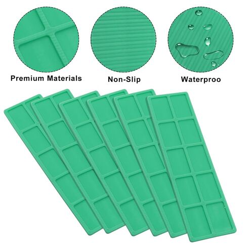 Plastic Flat Shims 20PCS - 1/16"(2mm) Durable PP Leveling Shims for Windows, Tiles, Doors & Furniture - Anti-Slip Texture, Indoor/Outdoor Use (Green) in Kuwait