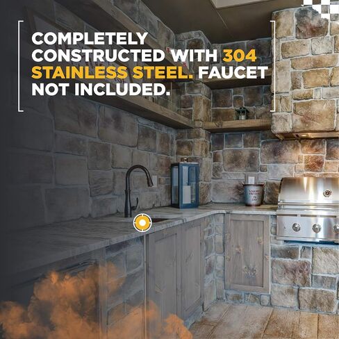 حوض Coyote C1SINK1618 عالمي مقاس 16 × 18 بوصة من الفولاذ المقاوم للصدأ مع استنزاف ومصفاة in Kuwait