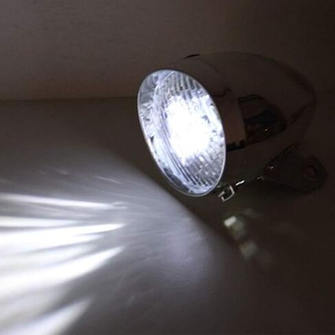 ضوء عتيق للدراجة، 3 مصابيح LED عتيقة للدراجة الهوائية الأمامية مصباح أمامي للدراجة الرجعية للركوب الليلي، مصباح أمامي لركوب الدراجات مع دعامة in Kuwait