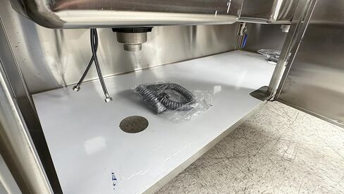 Commercial Bubble Tea Workstation with Double Sinks, Hot and Cold Water System, 70.8W x 31.5D x 31.5H inches, Stainless Steel HT-M-1800 ETL in Kuwait