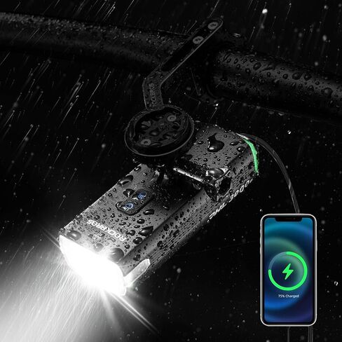 ROCKBROS Bike Lights 10000mAh USB-C Rechargeable Bike Lights for Night riding-3000 Lumens Bright Bicycle Lights-Over 24 Hours Runtime - IPX6 Waterproof Bike Headlight, Hanging version in Kuwait