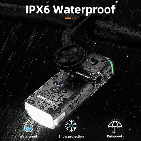 ROCKBROS Bike Lights 10000mAh USB-C Rechargeable Bike Lights for Night riding-3000 Lumens Bright Bicycle Lights-Over 24 Hours Runtime - IPX6 Waterproof Bike Headlight, Hanging version in Kuwait