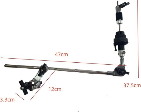Cymbal Stand Extension Arm Wing Knob Drum Stand Clamp Arm Rubber Grip Adjustable Rod Clamp in Kuwait