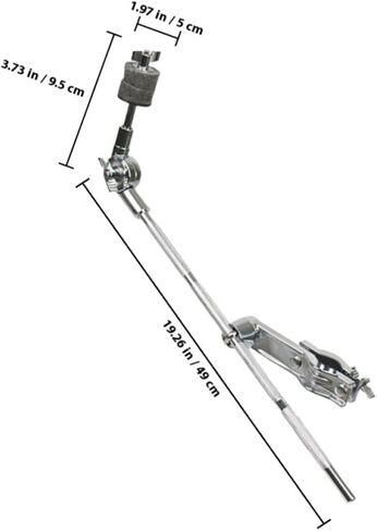 ULTECHNOVO Silver Stainless Steel Cymbal Arm Hanger for Drum Cymbal Stand, Easy to Install Boom Arm Extension Clamp for Musical Instrument Accessories in Kuwait