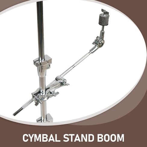 ULTECHNOVO Silver Stainless Steel Cymbal Arm Hanger for Drum Cymbal Stand, Easy to Install Boom Arm Extension Clamp for Musical Instrument Accessories in Kuwait