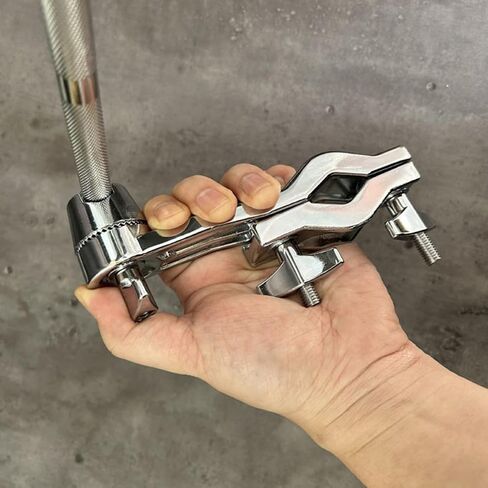 ULTECHNOVO Silver Stainless Steel Cymbal Arm Hanger for Drum Cymbal Stand, Easy to Install Boom Arm Extension Clamp for Musical Instrument Accessories in Kuwait