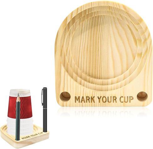 Hosting Essentials for Hosts and Parents, Cup Holders, Party Essentials, Solo Cup Holder with Marker Slot to Mark Drinks and Prevent Mix-Ups for Outdoor Parties, Birthdays and Family Gatherings in Kuwait