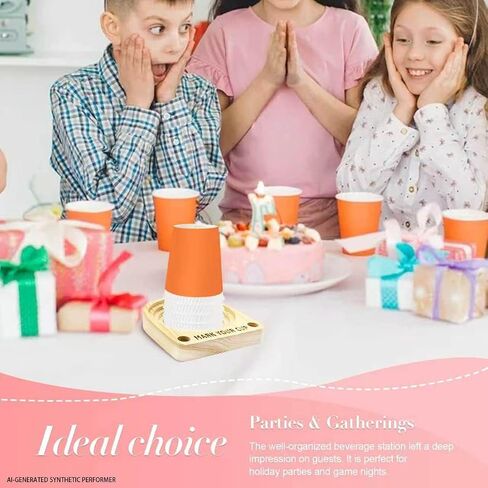 Hosting Essentials for Hosts and Parents, Cup Holders, Party Essentials, Solo Cup Holder with Marker Slot to Mark Drinks and Prevent Mix-Ups for Outdoor Parties, Birthdays and Family Gatherings in Kuwait