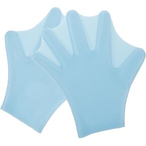 1 Pair Swimming Hand Paddles Silicone Webbed Swim Gloves with Wrist Adjustable Straps for Swim Games and Water Fitness Classes, Lightweight Water Resistance Training Gloves in Kuwait