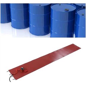 55 Gallon Oil Drum Heater - Electric Heat Wrap for Metal Drums, Adjustable Rotary Thermostat, Ideal for Honey Oil Barrels, Durable Silicone Design, Efficient Heating Solution in Kuwait