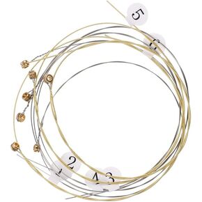 Vaguelly 10Pcs Lyre Strings Replacement Kit Steel Strings for Lyre Harp Accessories Enhance Sound Sweetness and Resonance for Musicians in Kuwait