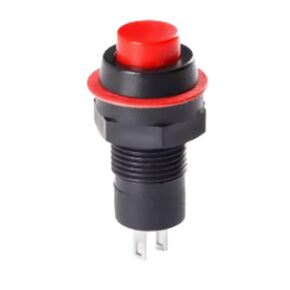 (10 قطع) مفتاح زر ضغط مستدير DS-211 مفتاح زر ضغط صغير ذاتي القفل 2 دبوس 1A/250V 2A/125A مفتاح زر ضغط صغير مفعل بالطاقة المستديرة (أبيض) in Kuwait