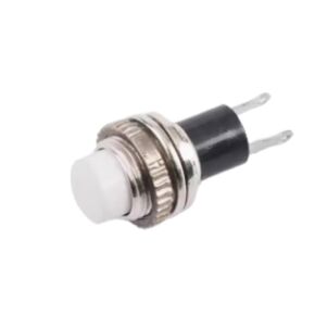 (5pcs) Round Pushbutton DS-314 Non-Locking Self-Resetting 2-Pin Power Small Pushbutton Switch 250V 0.5A 10mm Round Power Activated Small Pushbutton Switch (red) in Kuwait