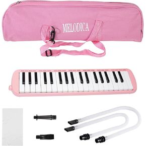 Karlak 37 Keys Melodica Premium Plastic Instrument with Clear Sound for Beginners Adults Gift Pink (Pink) in Saudi Arabia