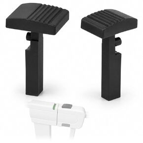 2 Pack Replacement Top Lock Switch, Replacement Parts for Walk-Through Gate, Gate Latch Switch Repair Kit Compatible with Safety 1st Easy Install Gate, Durable Non-Slip Upgrade, Black Plastic in Kuwait