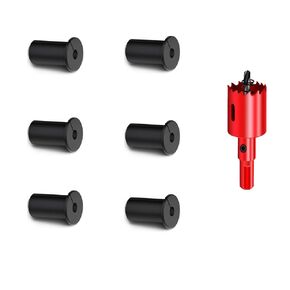 TuTuYa 6 قطع حلقات حائط مقاس 3/4 بوصة، حلقة كابل بيضاء لكابل حائط Starlink، ممر جدار كابل سيليكون، حلقات حائط مضادة للانزلاق لكابلات Starlink، مع منشار ثقب 1 3/4 بوصة in Kuwait
