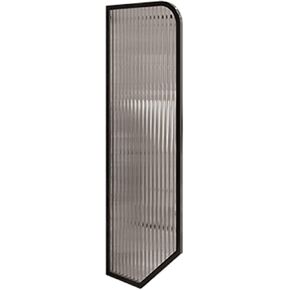 Toilet Partition, Urinal Bear The Impact Translucent Glass Panels, Regional Division Partition Protection Screen for Public Space Bathroom Hotel (Color : Black, Size : 15.7x47in-6pcs) (Black in Kuwait