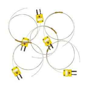 5pcs Pack High Accuracy K Type Mini-Connector Thermocouple Temperature Probe Sensor, 1 Metes Long Measure Range -40°C~260°C (-40°F~500°F) in Saudi Arabia