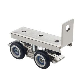 2PCS/Set Door Roller Assembly, Steel Bracket Ball Bearings, 4-Wheel Hanging Sliding Wardrobe Closet Door Roller in Kuwait