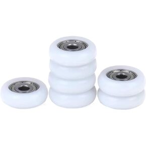 10Pc Shower Door Roller Runner Wheel Replacement White Shower Room Pulley 19-25mm Wheel Diameter for Household Shower Enclosures(23mm) in Kuwait