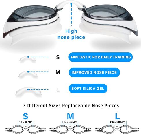 Seago Swim Goggles Shortsighted Swimming Goggles Anti Fog UV Protection Fit for Adult Men Women Youth in Kuwait