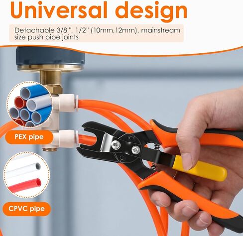 Push to Connect Fittings Disconnect Tool Air Line Removal Tool for 3/8", 1/2" (10-12mm) Pneumatic Air Hose Quick Connect Fittings Quick Release Pliers in Kuwait