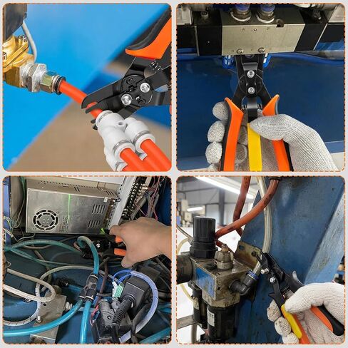 Push to Connect Fittings Disconnect Tool Air Line Removal Tool for 3/8", 1/2" (10-12mm) Pneumatic Air Hose Quick Connect Fittings Quick Release Pliers in Kuwait