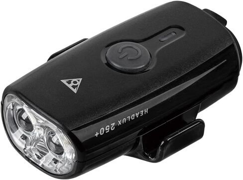 Topeak HeadLux 250+ USB Front Light – 250 Lumens Rechargeable LED Bike Headlight with USB‑C, IPX6 Waterproof, Tool-Free Strap Mount for Bar or Helmet in Kuwait