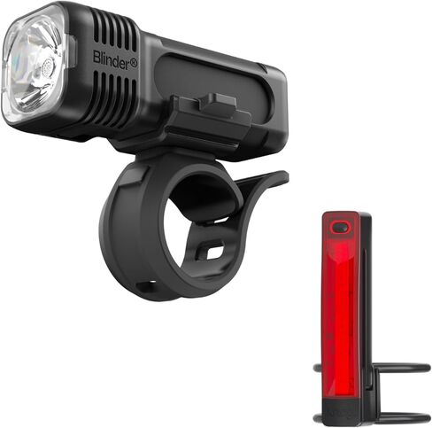 مجموعة مصابيح الدراجة Knog Blinder 400 & Plus، 400 لومن أمامي وخلفي متعدد الاستخدامات، مصابيح LED قابلة لإعادة الشحن عبر USB، إضاءة جانبية، أوضاع متعددة، تصنيف مقاوم للماء، تصميم مضغوط لدراجات الطرق والركاب | تركيبات المصباح الخلفي للدراجة in Kuwait