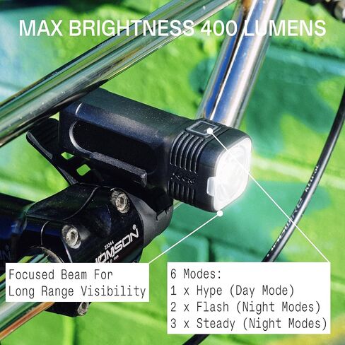 مجموعة مصابيح الدراجة Knog Blinder 400 & Plus، 400 لومن أمامي وخلفي متعدد الاستخدامات، مصابيح LED قابلة لإعادة الشحن عبر USB، إضاءة جانبية، أوضاع متعددة، تصنيف مقاوم للماء، تصميم مضغوط لدراجات الطرق والركاب | تركيبات المصباح الخلفي للدراجة in Kuwait