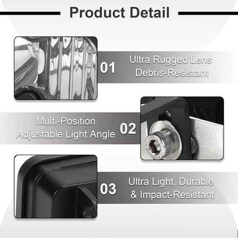YWG Ebike Headlight Upgrade, 3 Pin White | Compatible with Ridstar Q20 in Kuwait