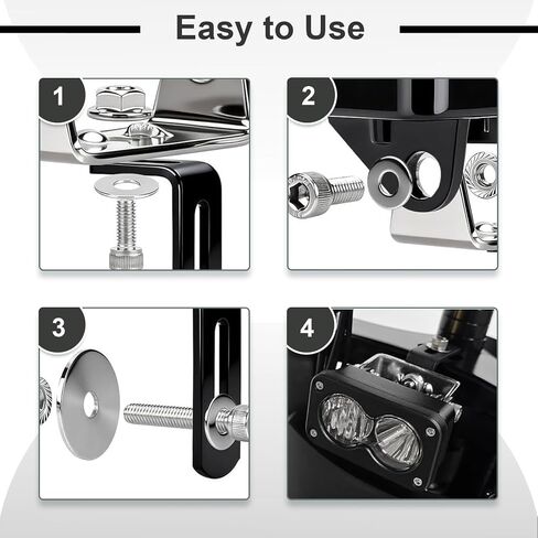 YWG Ebike Headlight Upgrade, 3 Pin White | Compatible with Ridstar Q20 in Kuwait