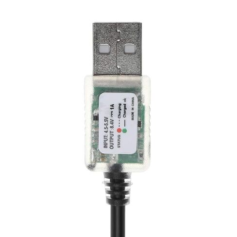 8.4V USB to Charging Cable for Light Battery Pack Head Lamp Power 5V Input 8.4V Output Black in Kuwait