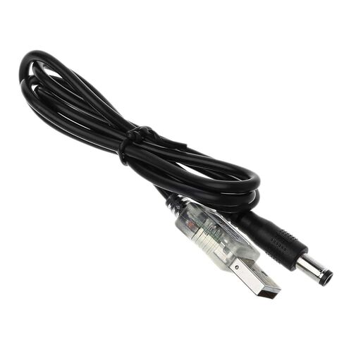 8.4V USB to Charging Cable for Light Battery Pack Head Lamp Power 5V Input 8.4V Output Black in Kuwait