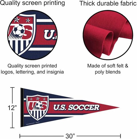 U.S. Soccer Logo Pennant and 12x30 Banner in Kuwait