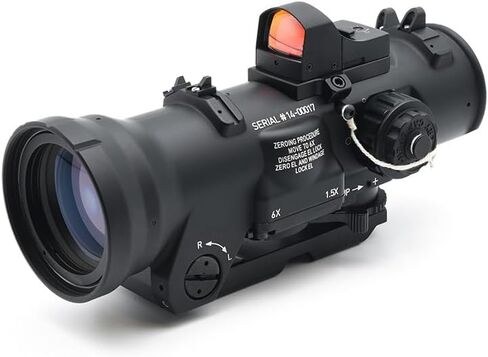 1.5-6X نطاق ثنائي الغرض ثابت مع مجموعة رؤية النقطة الحمراء المصغرة RMR/Doctor، 1.5 MOA/6 MOA نقطة حمراء مضيئة، وضعان شبكيان بصريان، إعدادات سطوع متعددة in Kuwait