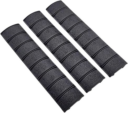 6.25 Inch Picatinny Rail Cover Panels, Checkered Anti Slip 20mm Rail Guard Strips, Lightweight Nylon Rail Covers for Grip Protection, Hand Comfort and Equipment Rail Protection（3pcs） in Kuwait