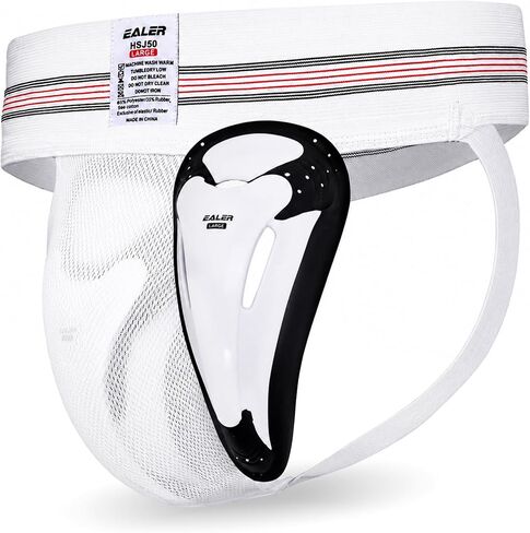 EALER Men's Jockstrap with Cup Included – Protective Athletic Supporter for Football, Baseball, Lacrosse, Boxing & More in Kuwait