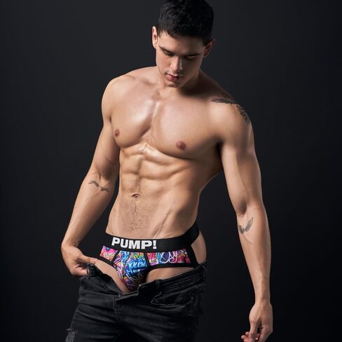 Pump! DRIP FULL FRONT JOCK Men's Jockstrap Underwear|Athletic Support Jockstraps with Backless Design in Kuwait