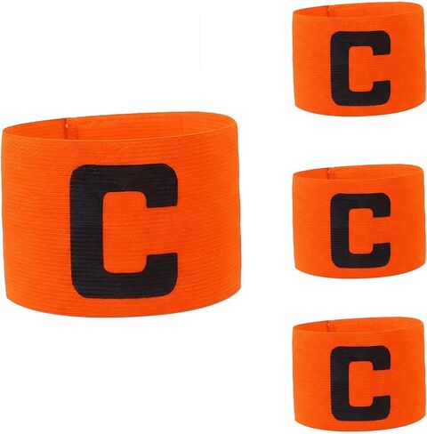 Captain Armband, 4Pcs Adjustable Nylon Leader Armband for Adult Youth, Team Sport Armband for Football Rugby Basketball Soccer Volleyball in Kuwait