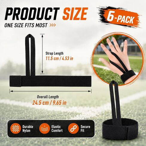 Skrfren 6 Pcs Football Down Indicator Referee Indicator Wristband | for Football Matches, Sports Match Accessories, Black in Kuwait
