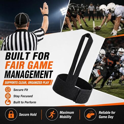 Skrfren 6 Pcs Football Down Indicator Referee Indicator Wristband | for Football Matches, Sports Match Accessories, Black in Kuwait