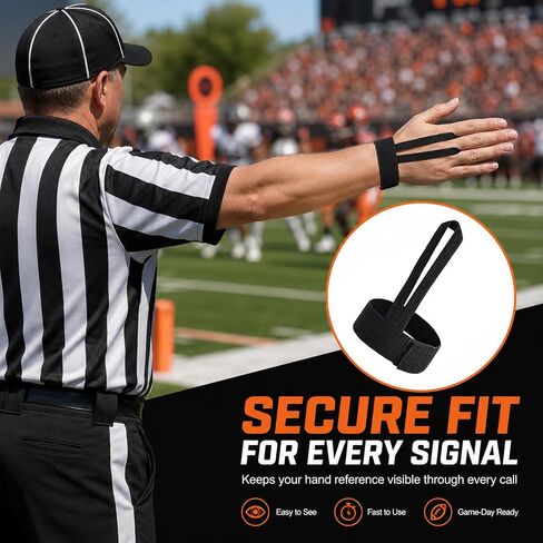 Skrfren 6 Pcs Football Down Indicator Referee Indicator Wristband | for Football Matches, Sports Match Accessories, Black in Kuwait