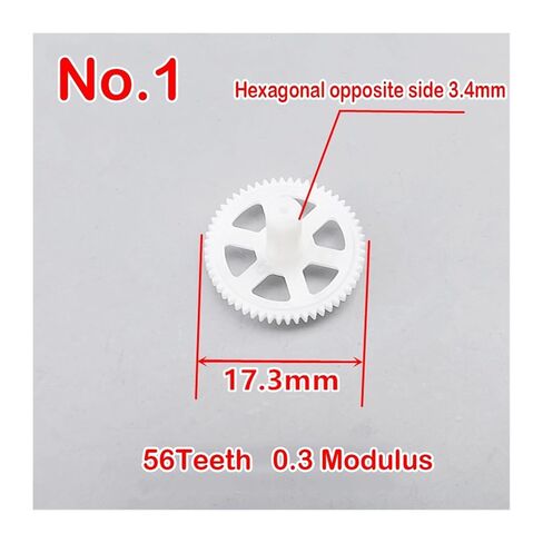 Plastic Teeth Double Layer Gears Reduction Gear Various Series 0.3/0.4/0.5 Modulus for Kids' Toy Helicopters Car Boat Parts(2PCS,No.3) in Kuwait